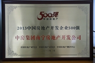 A4、2013中國房地產(chǎn)開發(fā)企業(yè)500強